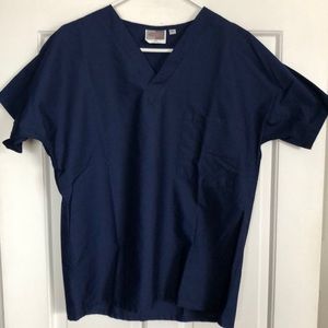 Scrubzone unisex scrub set in navy blue size small